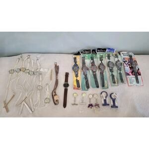 Lot of 23 Mixed Watches – Julius Wrap Bracelets, Sport Digital, Nurse Pins –...